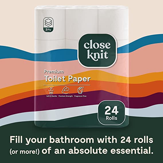 CloseKnit 3-ply Bath Tissue