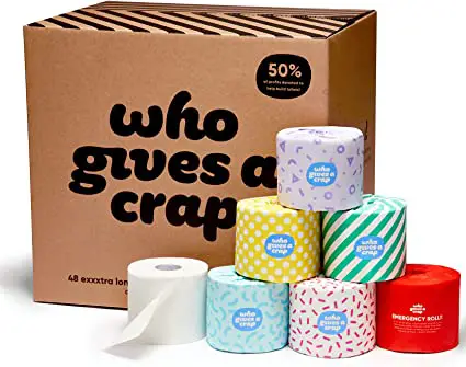 Who Gives a Crap 100% Recycled Toilet Paper