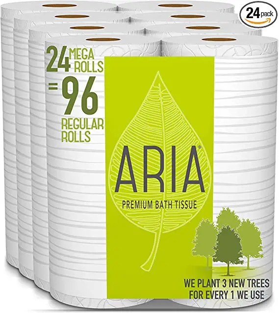Aria Premium, Earth-Friendly Toilet Paper