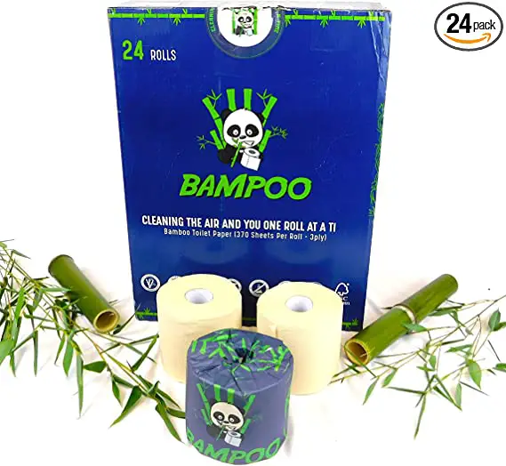 Bampoo Premium 100% Bamboo Toilet Paper