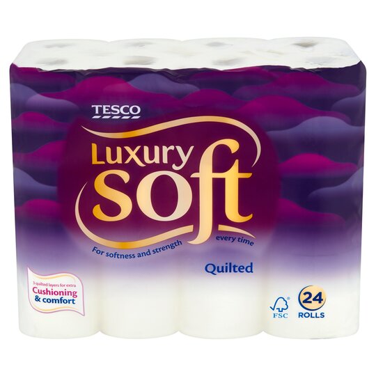 Tesco Luxury Soft Quilted Toilet Tissue