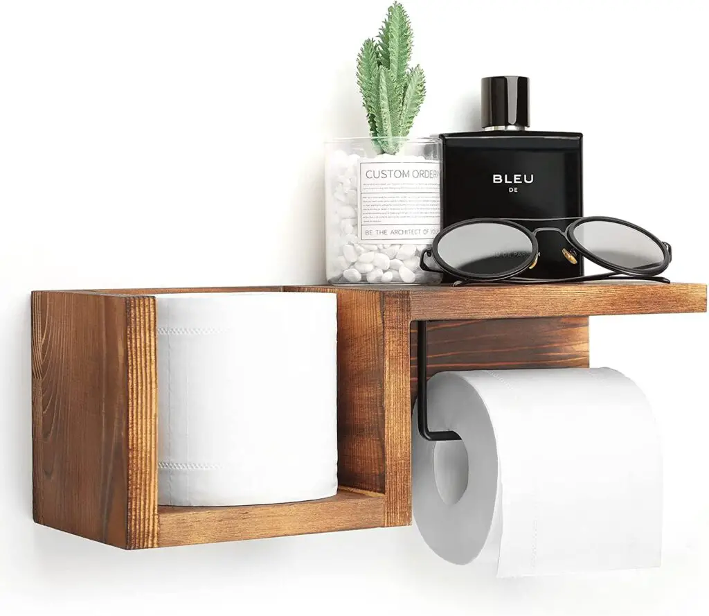 Akko Wooden Toilet Paper Holder