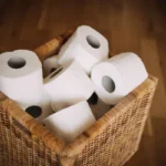 Several toilet paper rolls in a box