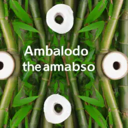 An image showcasing the eco-friendly benefits of bamboo toilet tissue