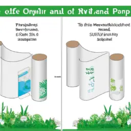 An image showcasing a side-by-side comparison of various eco-friendly toilet paper options, highlighting their unique features such as recycled content, sustainable packaging, and certifications, to guide readers in making informed choices