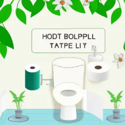 An image showcasing the eco-friendly options for toilet paper alternatives