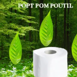 An image capturing the essence of nature's solution for toilet paper