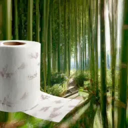 An image showcasing a serene, lush bamboo forest