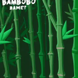 An image showcasing a lush bamboo forest, highlighting its rapid growth and regenerative properties